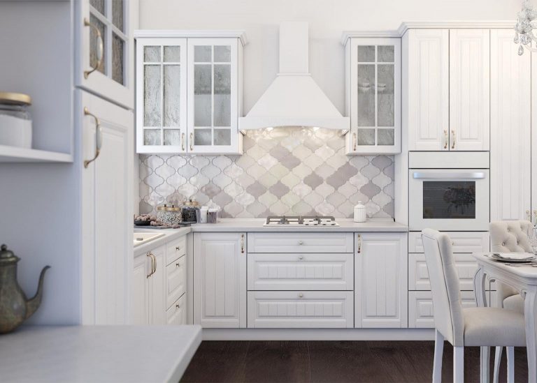 Модульная кухня Прованс Белый кухонный гарнитур SV-Мебель