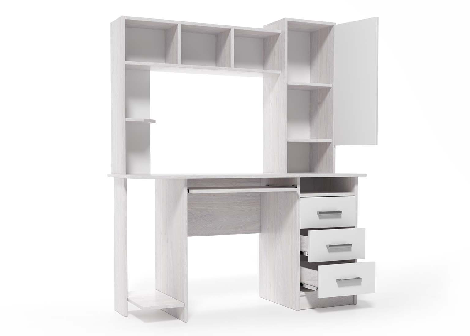 Компьютерный стол №6 Ясень Анкор открытый SV-Мебель