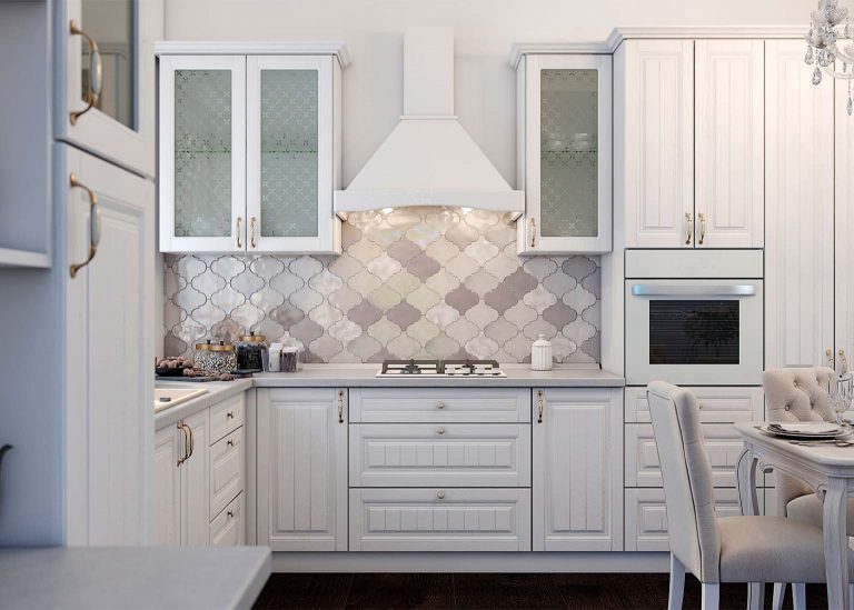 Кухня Прованс Белый текстурный SV-Мебель