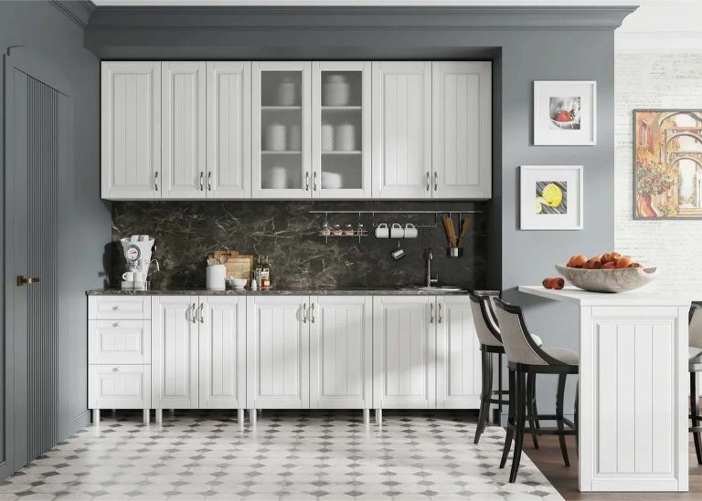 Кухня Прованс Белый текстурный SV-Мебель