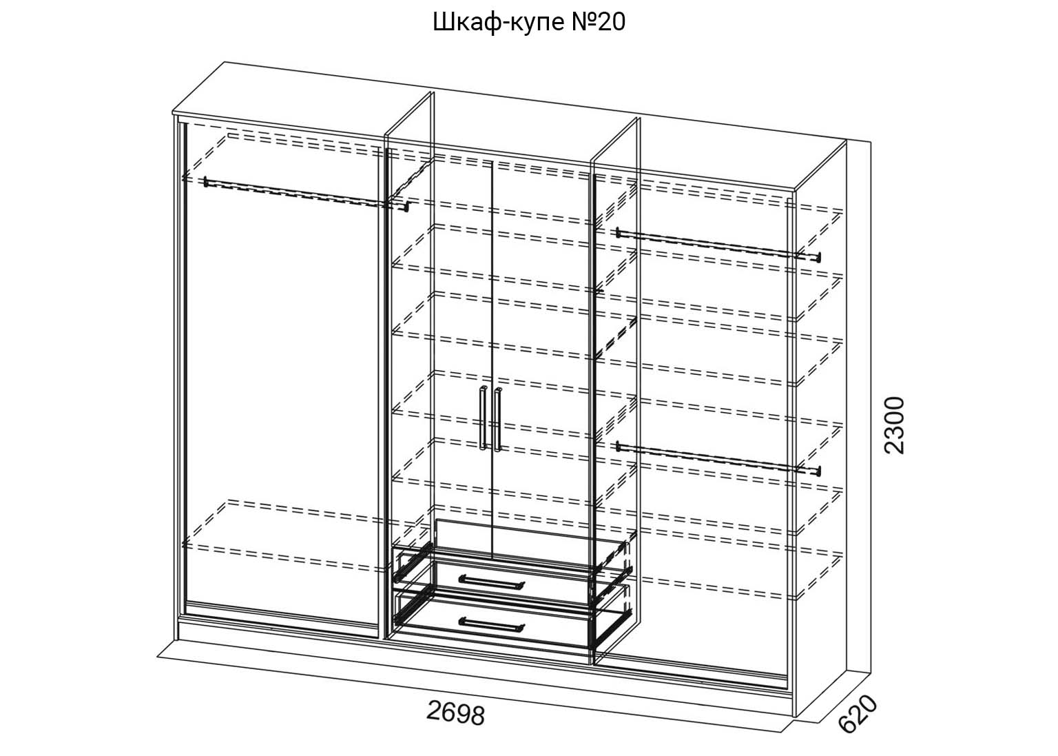 Шкаф купе конструкция схема
