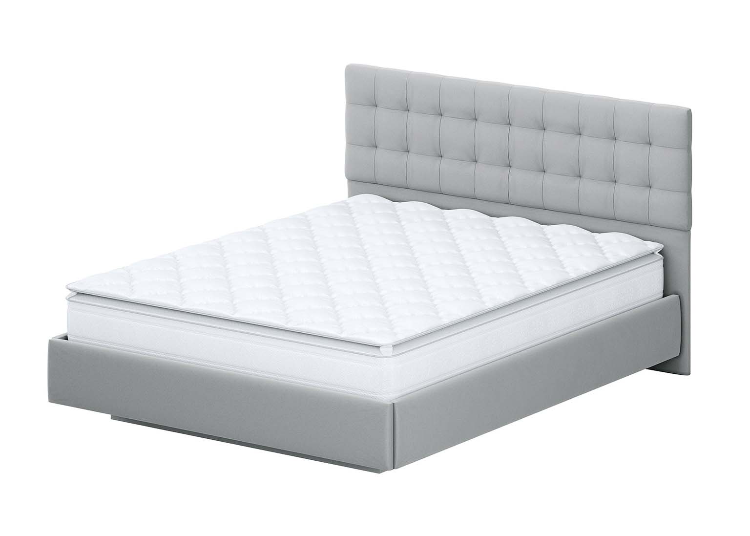 Кровать двойная №2 Квадро серый SV-Мебель