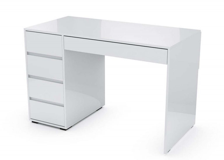 Стол компьютерный №13 Белый глянец SV-Мебель