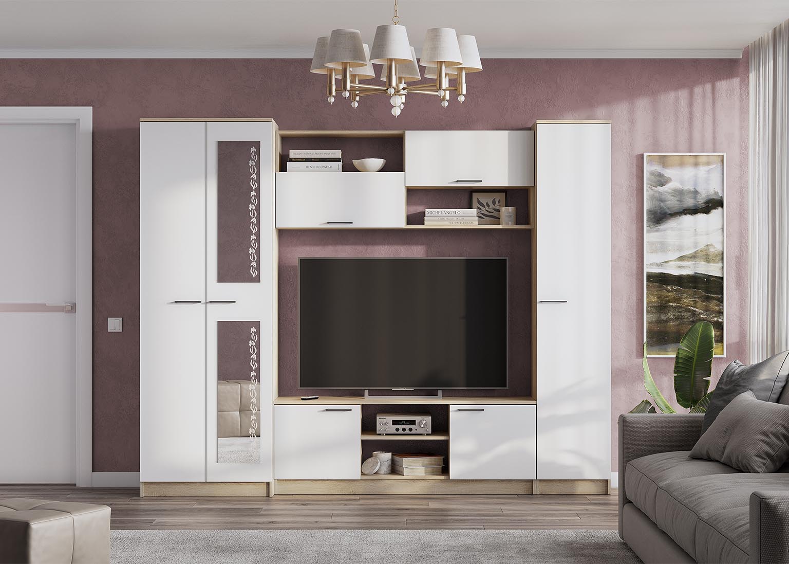 Гостиная «МГС 3» – купить в Краснодаре недорого – SV-Мебель