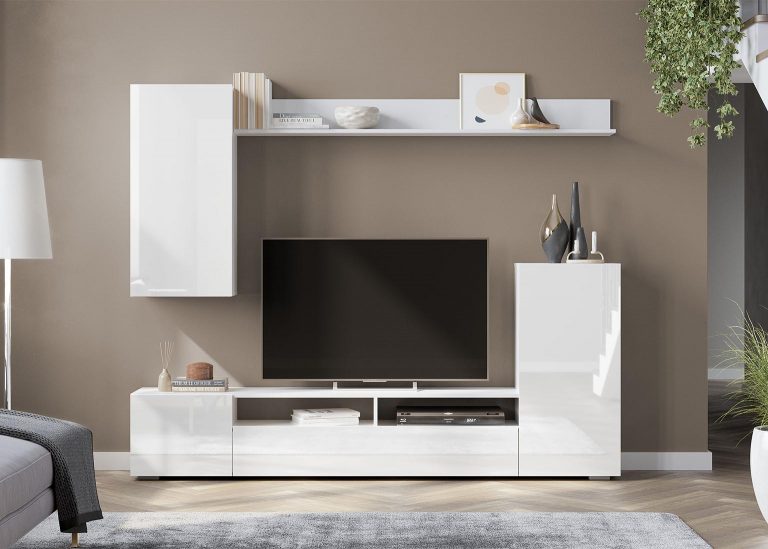 Мебель для гостиной МГС 4 Белый Глянец Стенка SV-Мебель
