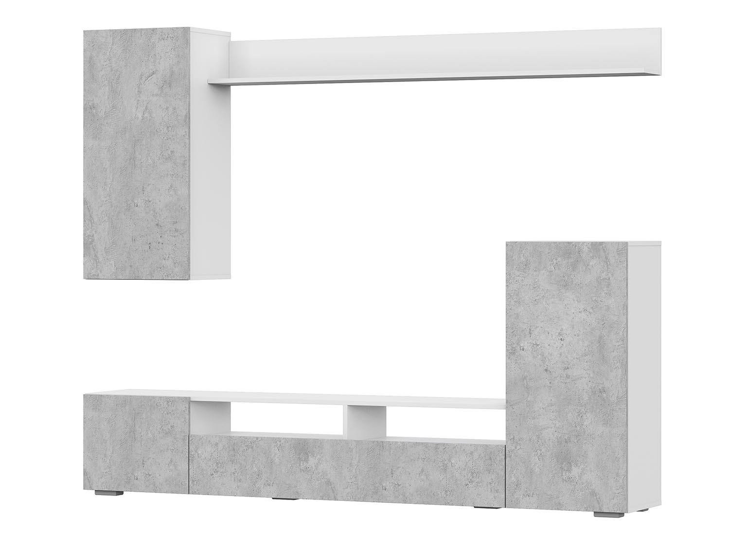 Мебель для гостиной МГС 4 Цемент светлый