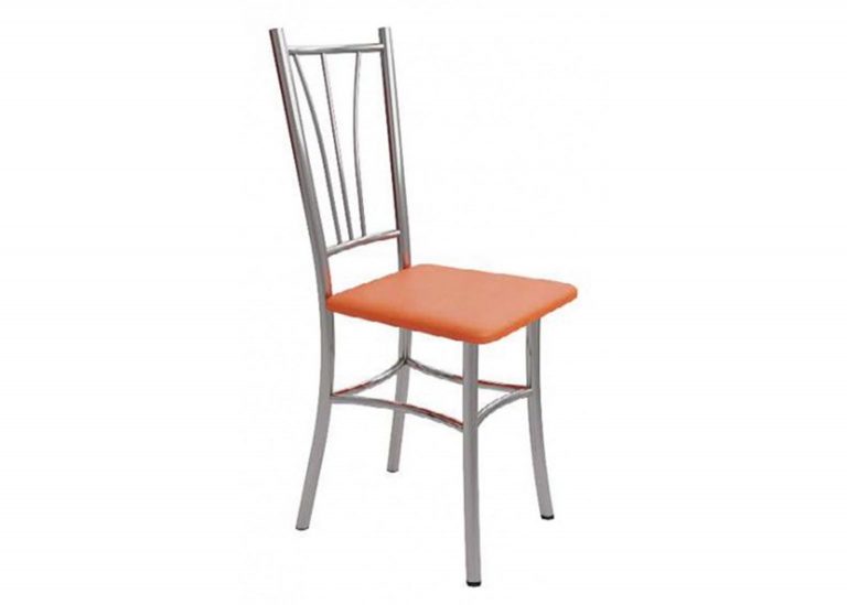 Стул «Классик 5» Оранжевый хром SV-Мебель
